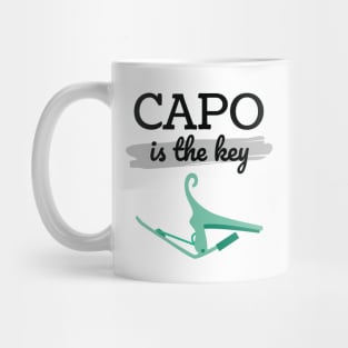 Capo is the Key Mint Green Capo Light Theme Mug